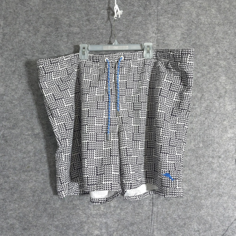 Tommy Bahama Swim Trunks Mens‎ Extra Large Gray Board Shorts Lined Elastic Nylon